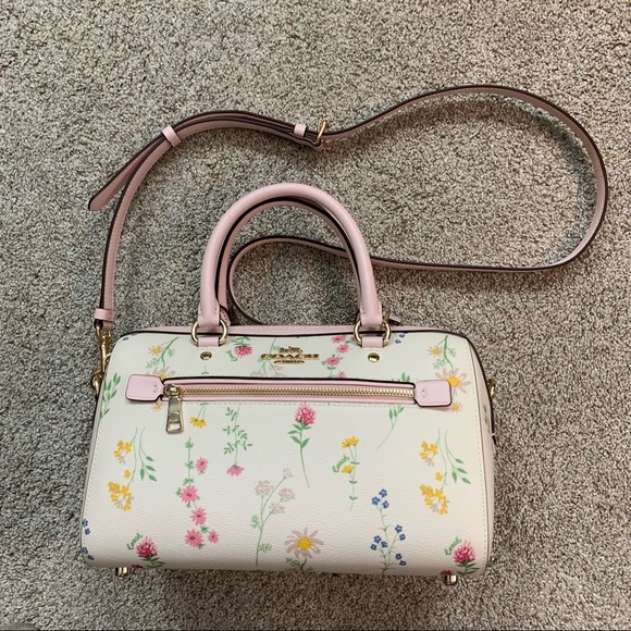 Coach Spaced Wildflower Print Rowan Satchel - Picture 2 of 5